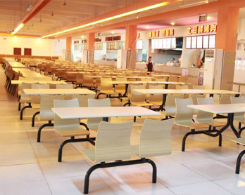 开运体育食堂餐桌椅案例 - 学校企业食堂家具配套