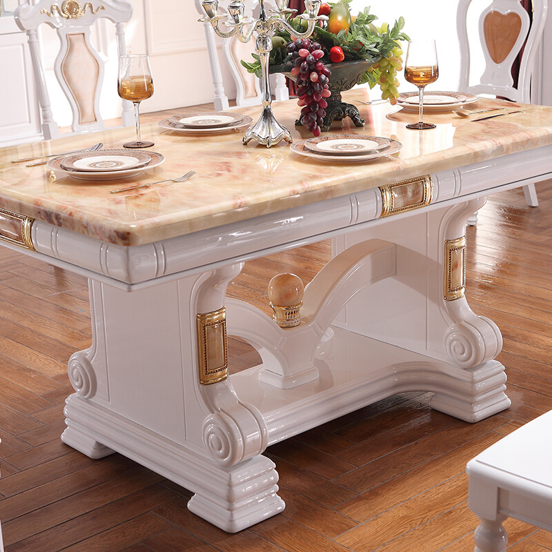 大理石餐桌尺寸介绍 优缺点介绍 - 家具 - 土巴兔装修网(图1)