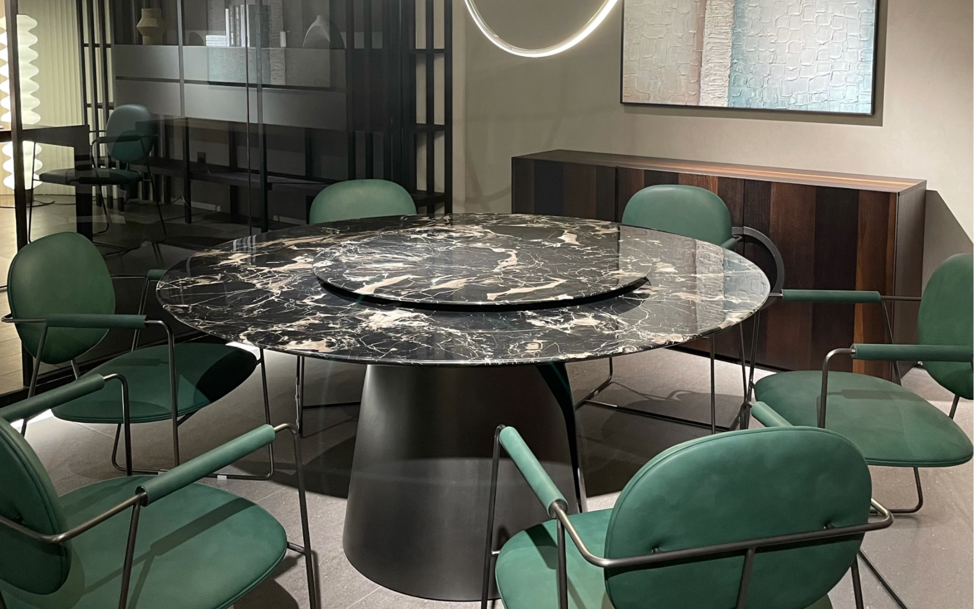 大理石圆形餐桌的价格谁了解没(图1)